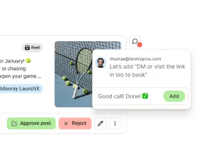 Toddy Collaborate space with a publishing calendar and team approval workflows.