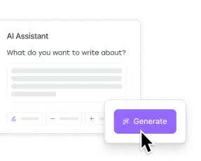 AI Assistant de Postlane con opciones para generar publicaciones a partir de indicaciones y refinar contenido.