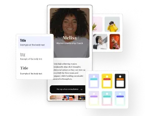Start Page de Postlane con temas personalizados, imágenes y enlaces.